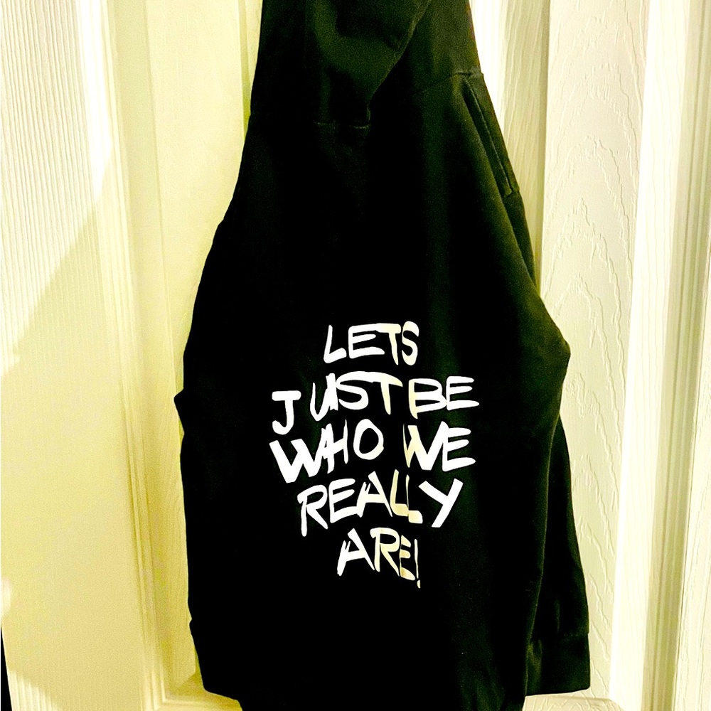 Boys “Let’s Just Be Who We Really Are”  Black Hoodie